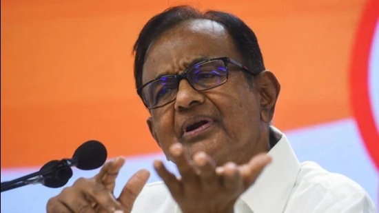 Congress leader and former finance minister P Chidambaram. (ANI)