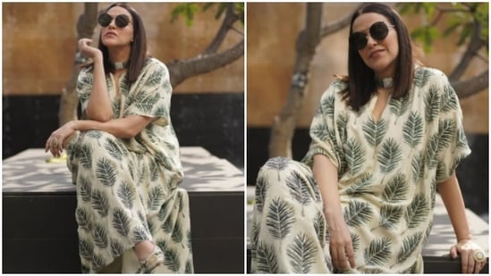 Neha Dhupia’s sense of fashion is a combination of elegance, sass and a whole lot of grace. The actor knows how to do both ethnic and casual with utmost style. On Monday, Neha Dhupia gave us a sneak peek of her kind of outfits and we are already in love with how she blended comfort and style into a sassy attire.(Instagram/@nehadhupia)