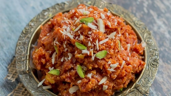 Halwa: This savoury-sweet dish can be made with semolina, carrot, pineapple, rice flour and sesame and is a must-have Diwali sweet.(Unsplash)