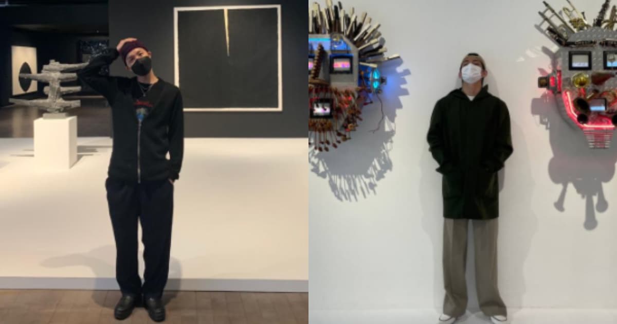 BTS members J-Hope and V visited the Leeum, Samsung Museum of Art. BTS members J-Hope and V visited the Leeum, Samsung Museum of Art.