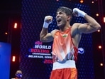 Akash Kumar celebrates his win. (BFI) Akash Kumar celebrates his win. (BFI)