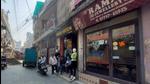 Shopkeepers sitting idle outside their shops on the occasion of Dhanteras in Deep Nagar of Ludhiana on Tuesday. (HT Photo) Shopkeepers sitting idle outside their shops on the occasion of Dhanteras in Deep Nagar of Ludhiana on Tuesday. (HT Photo)