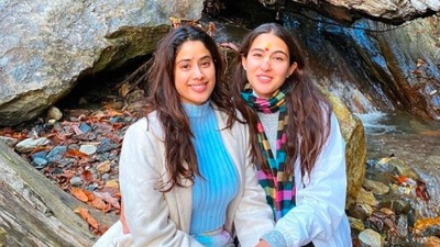 Sara Ali Khan felt grateful to be back and captioned her post, "Back to where it all begun." (Instagram/@janhvikapoor)