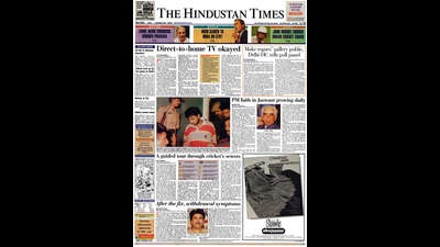 A screengrab of the Hindustan Times on November 3, 2011. A screengrab of the Hindustan Times on November 3, 2011.
