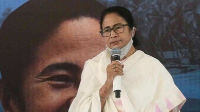 A file photo of Bengal chief minister Mamata Banerjee. The Trinamool Congress (TMC) was leading in all four assembly constituencies on Tuesday where by-elections were held on Saturday. (ANI/File) A file photo of Bengal chief minister Mamata Banerjee. The Trinamool Congress (TMC) was leading in all four assembly constituencies on Tuesday where by-elections were held on Saturday. (ANI/File)