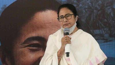 A file photo of Bengal chief minister Mamata Banerjee. The Trinamool Congress (TMC) was leading in all four assembly constituencies on Tuesday morning where bye-elections were held on Saturday. (ANI/File) A file photo of Bengal chief minister Mamata Banerjee. The Trinamool Congress (TMC) was leading in all four assembly constituencies on Tuesday morning where bye-elections were held on Saturday. (ANI/File)