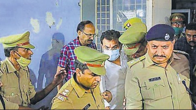 Union minister of state for home Ajay Kumar Mishra Teni’s son Ashish Mishra was arrested on October 9 in the Lakhimpur Kheri case. (FILE PHOTO)