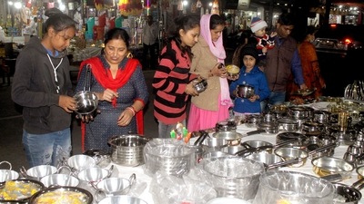 Dhanteras is being observed on November 2, marking the beginning of festivities. The day is observed on the 13th lunar day of Krishna Paksha (dark fortnight) in the Vikram Sambat Hindu calendar month of Aaswayuja in the Amaavasyanta Luni-Solar Calendar. (ANI) Dhanteras is being observed on November 2, marking the beginning of festivities. The day is observed on the 13th lunar day of Krishna Paksha (dark fortnight) in the Vikram Sambat Hindu calendar month of Aaswayuja in the Amaavasyanta Luni-Solar Calendar. (ANI)