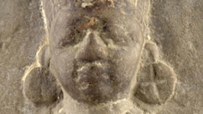 The stone statue of goddess Annapurna. (Don Hall/University of Regina)