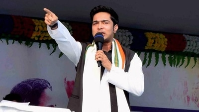 Trinamool Congress general secretary and West Bengal CM Mamata Banerjee's nephew Abhishek Banerjee termed the bypoll results in the state as a “cracker free Diwali in true sense” while referring to the BJP. (PTI) Trinamool Congress general secretary and West Bengal CM Mamata Banerjee's nephew Abhishek Banerjee termed the bypoll results in the state as a “cracker free Diwali in true sense” while referring to the BJP. (PTI)