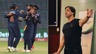 Shoaib Akhtar on Team India. (Gett/Instagram) Shoaib Akhtar on Team India. (Gett/Instagram)