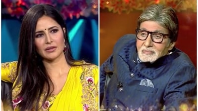 Amitabh Bachchan will quiz Katrina Kaif and Akshay Kumar in the upcoming celebrity episode of Kaun Banega Crorepati 13. Amitabh Bachchan will quiz Katrina Kaif and Akshay Kumar in the upcoming celebrity episode of Kaun Banega Crorepati 13.