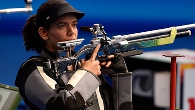 Indian shooter Anjum Moudgil in action at the AIFF World Cup.&nbsp; (Getty)