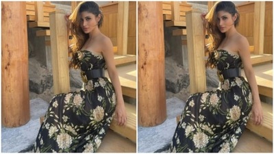 On Tuesday, Mouni shared another fresh set of pictures of herself. (Instagram/@imouniroy) On Tuesday, Mouni shared another fresh set of pictures of herself. (Instagram/@imouniroy)