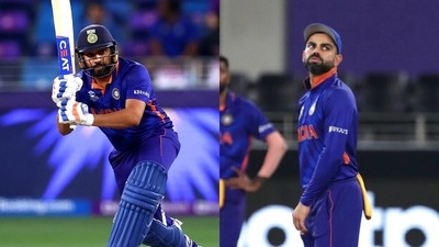 Rohit Sharma (L) and Virat Kohli. (ANI/AP) Rohit Sharma (L) and Virat Kohli. (ANI/AP)