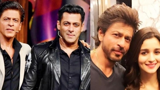 Salman Khan and Alia Bhatt wish Shah Rukh Khan on his birthday.