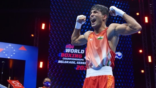 Akash Kumar celebrates his win. (BFI)