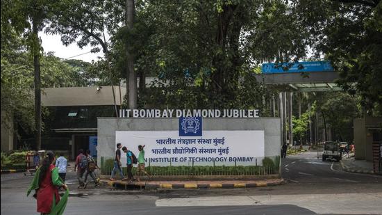The institute scored 81.4 in academic reputation, 96 in employer reputation, 23 in citation per faculty, 44.7 in faculty student ratio, 100 in staff with PhD, 84.2 in papers per faculty, 78.5 international research network in the rankings. (Satish Bate/HT Photo)