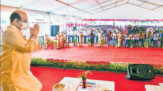 The defeat in Karnataka chief minister Basavaraj Bommai’s first electoral test added to speculation that all may not be well within the state unit of the Bharatiya Janata Party (BJP). (Twitter) The defeat in Karnataka chief minister Basavaraj Bommai’s first electoral test added to speculation that all may not be well within the state unit of the Bharatiya Janata Party (BJP). (Twitter)