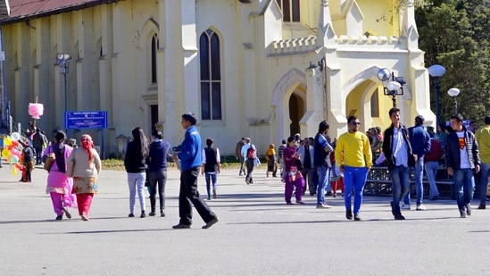 The footfall of tourists has increased in the hill state of Himachal Pradesh and particularly its capital Shimla during the Diwali festival season.(Unsplash)