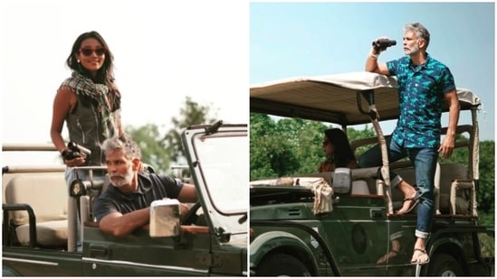 Milind Soman took to his Instagram handle to share pictures of him and his wife posing in a Gypsy. He also wished his fans a 