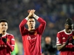 Manchester United's Cristiano Ronaldo, center, applauds the fans at the end of the Champions League group F soccer match between Atalanta and Manchester United, at the Stadio di Bergamo, in Bergamo, Italy,(AP) Manchester United's Cristiano Ronaldo, center, applauds the fans at the end of the Champions League group F soccer match between Atalanta and Manchester United, at the Stadio di Bergamo, in Bergamo, Italy,(AP)