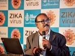 Bharat Biotech chairman and managing director Krishna Ella also thanked Union health minister Mansukh Mandaviya and all officials of the ministry for their “hardwork” after Covaxin received the WHO nod for emergency use.(MINT_PRINT) Bharat Biotech chairman and managing director Krishna Ella also thanked Union health minister Mansukh Mandaviya and all officials of the ministry for their “hardwork” after Covaxin received the WHO nod for emergency use.(MINT_PRINT)