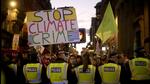 Extinction Rebelion activists protest during the UN Climate Change Conference (COP26) in Glasgow on Wednesday. HAC has asked all parties to deliver on net zero greenhouse gas emissions target. (REUTERS)