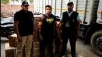 The Sector 10 crime branch arrested the truck driver and seized the firecrackers that were hidden amid groceries in a parked truck outside a godown in Shivaji Nagar. The Sector 10 crime branch arrested the truck driver and seized the firecrackers that were hidden amid groceries in a parked truck outside a godown in Shivaji Nagar.