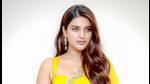 Nidhhi Agerwal is currently busy shooting for a Tamil film Nidhhi Agerwal is currently busy shooting for a Tamil film