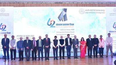 Participants in the IIT Kanpur Foundation Day function. (SOURCED IMAGE) Participants in the IIT Kanpur Foundation Day function. (SOURCED IMAGE)