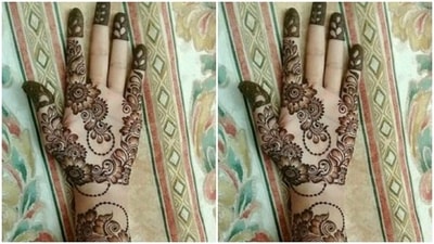 A little floral print never goes wrong. Design your hands to the patterns of this floral mehendi design and watch it being the talk of the Diwali party. (https://in.pinterest.com/) A little floral print never goes wrong. Design your hands to the patterns of this floral mehendi design and watch it being the talk of the Diwali party. (https://in.pinterest.com/)