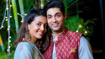 Ruslaan Mumtaz attended the party with his wife Nirali. Ruslaan Mumtaz attended the party with his wife Nirali.
