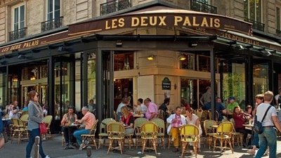 A cafe terrace in Paris. (Shutterstock) A cafe terrace in Paris. (Shutterstock)