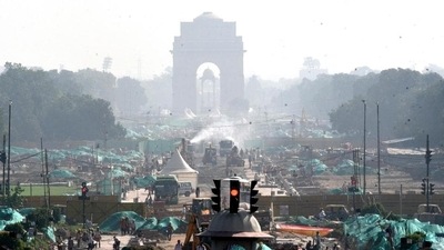 The construction work of the new Parliament building and Central Vista Avenue is in full swing. (Arvind Yadav/HT PHOTO) The construction work of the new Parliament building and Central Vista Avenue is in full swing. (Arvind Yadav/HT PHOTO)