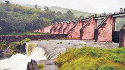 The eight shutters of the dam were raised by 60 centimeters (cm) by Tamil Nadu in the first half of the day, the Idukki district administration said in a release. (ANI)