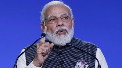 Prime Minister Narendra Modi is expected to meet with officials of at least 40 districts with low Covid-19 vaccination numbers, on Wednesday. (AP/File) Prime Minister Narendra Modi is expected to meet with officials of at least 40 districts with low Covid-19 vaccination numbers, on Wednesday. (AP/File)