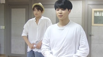 BTS members Jimin and Jungkook.