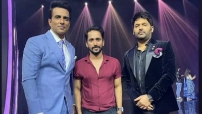 Behind-the-scenes photos of the Shaandaar Shukravaar episode of KBC 13 were widely shared online by fan clubs. 