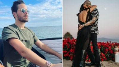 Scott Disick comments on Kourtney Kardashian's picture on Instagram. (Instagram)