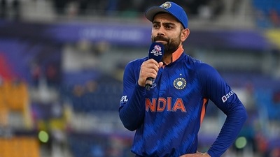 Virat Kohli is aware that India have a mountain to climb.&nbsp; (Getty)