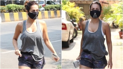 Malaika Arora never misses a day at the gym, come what may. The diva always takes some time out of her busy schedule to do yoga asanas for staying fit and healthy. Even during the Diwali celebrations, she decided to hit the grind today. The paparazzi clicked the star outside her yoga studio in Mumbai, and as always, she was ready to sweat it out wearing a chic workout-ready ensemble. (HT Photo/Varinder Chawla) Malaika Arora never misses a day at the gym, come what may. The diva always takes some time out of her busy schedule to do yoga asanas for staying fit and healthy. Even during the Diwali celebrations, she decided to hit the grind today. The paparazzi clicked the star outside her yoga studio in Mumbai, and as always, she was ready to sweat it out wearing a chic workout-ready ensemble. (HT Photo/Varinder Chawla)