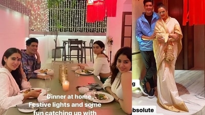 Manish Malhotra hosted a Diwali dinner at his residence. Manish Malhotra hosted a Diwali dinner at his residence. 
