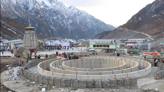 Uttarakhand tourism minister Satpal Maharaj said the reconstruction works in Kedarnath would not have been possible without the vision of PM Modi (HT Photo/Raajiv Kala) Uttarakhand tourism minister Satpal Maharaj said the reconstruction works in Kedarnath would not have been possible without the vision of PM Modi (HT Photo/Raajiv Kala)