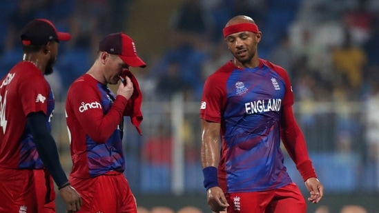 Injury-prone England pacer Tymal Mills (Right) ruled out of T20 WC due to thigh strain(AP)