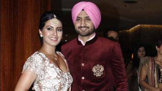 Geeta Basra and her husband and cricketer Harbhajan Singh welcomed their son Jovan on July 10 this year (Waseem Gashroo/Hindustan Times)