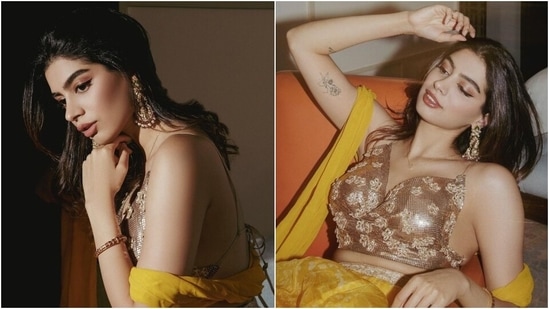 Diwali 2021: Khushi Kapoor in <span class='webrupee'>₹</span>79k dreamy lehenga is ready for festive season, pics inside