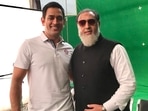 Gulshan Grover with MS Dhoni on the sets of Sooryavanshi. Gulshan Grover with MS Dhoni on the sets of Sooryavanshi.