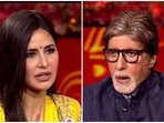 Katrina Kaif joined Amitabh Bachchan on Kaun Banega Crorepati 13. Katrina Kaif joined Amitabh Bachchan on Kaun Banega Crorepati 13.
