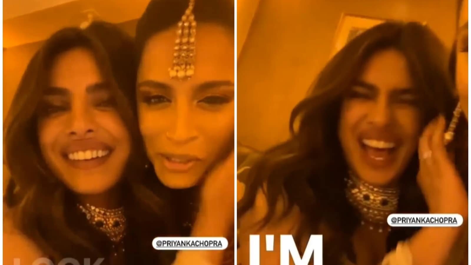 Watch Priyanka Chopra giggle as Lilly Singh gets ‘a little drunk’, compliments her at Diwali party: ‘So proud of her’